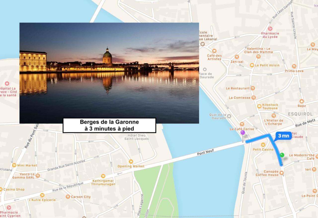 L'Estival - Appartement Au Calme Toulouse Hypercentre Екстериор снимка